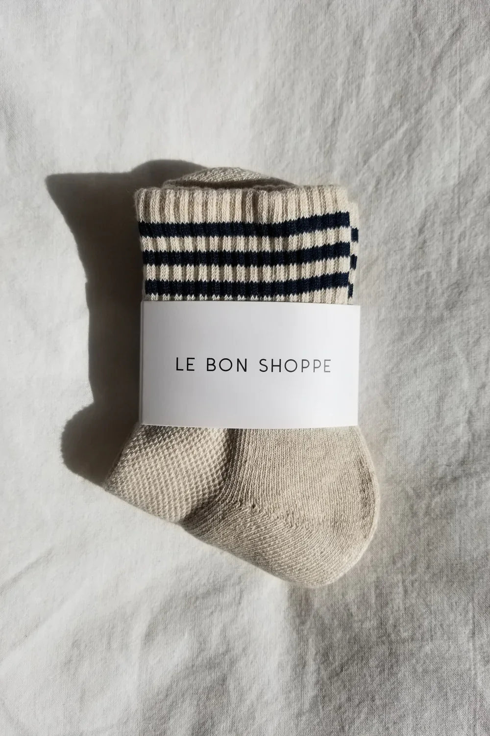 Girlfriend Socks - Oatmeal Stripe